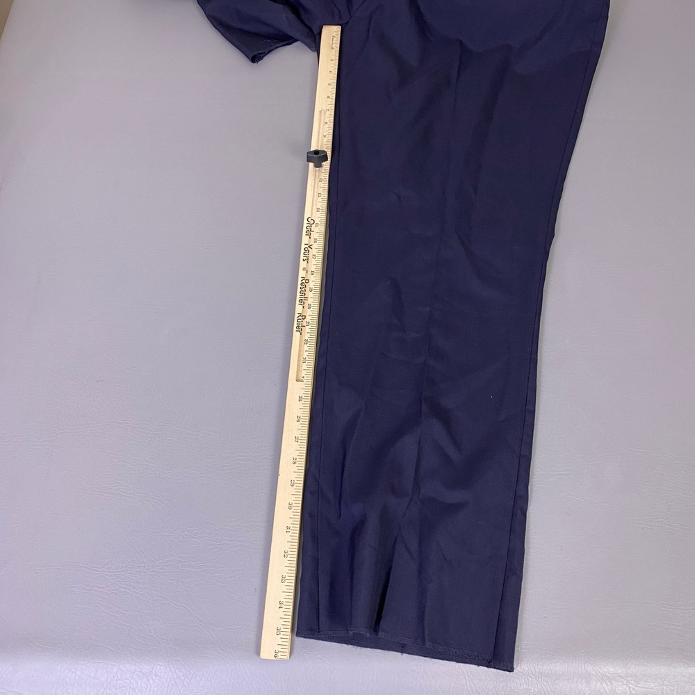 Vintage Louis Martin Dress Pants Women's Plus 34 Navy Blue Wool Blend Water NEW - Picture 10 of 13